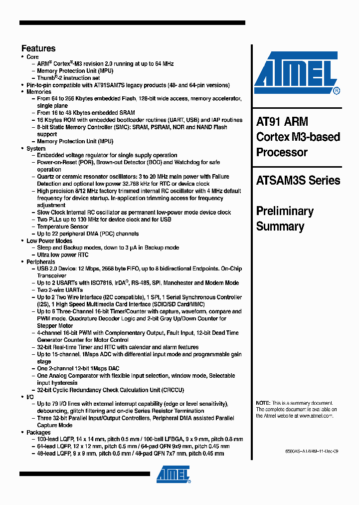 SAM3S4B_4563603.PDF Datasheet