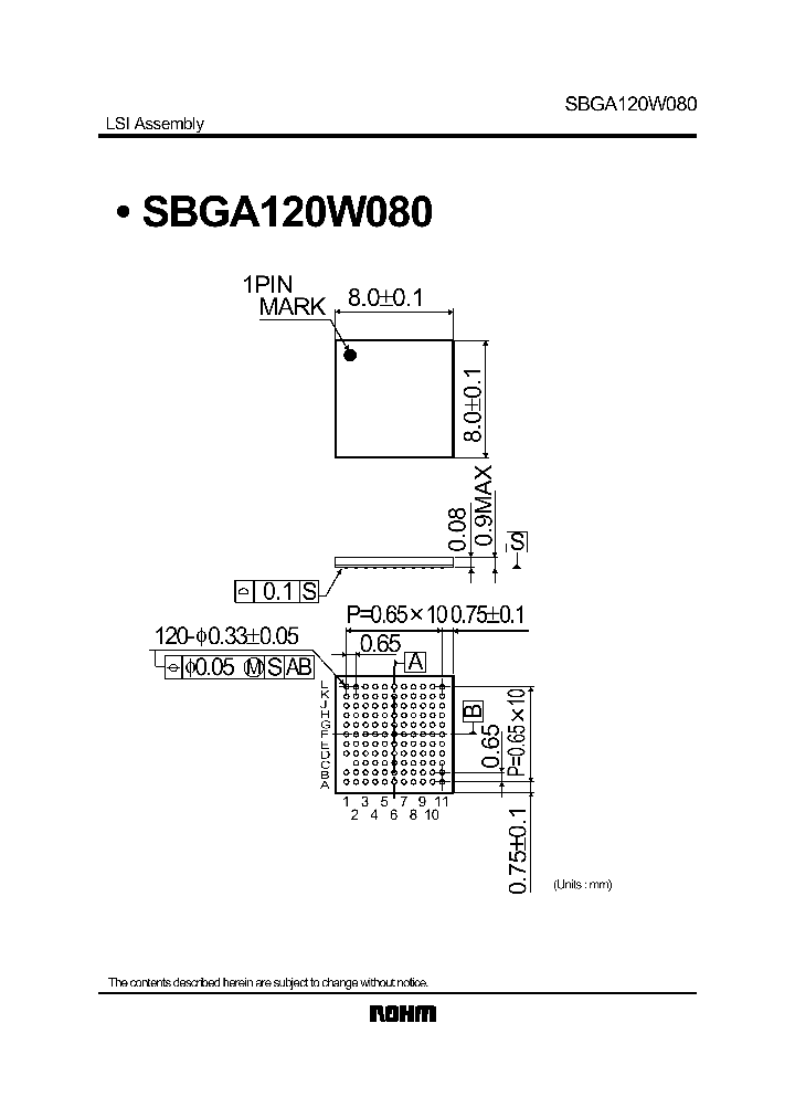 SBGA120W080_4541605.PDF Datasheet