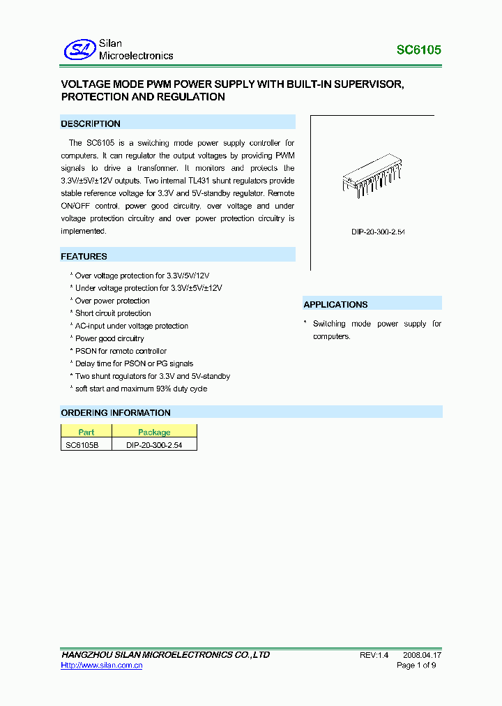 SC6105_4744361.PDF Datasheet Download --- IC-ON-LINE