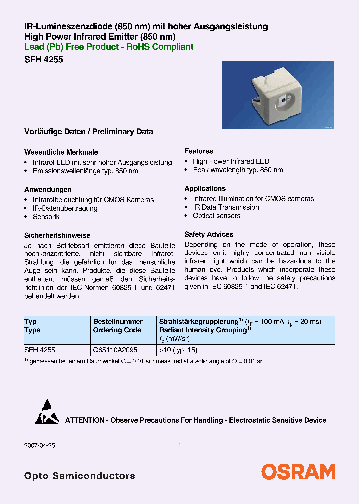 SFH4255_4408881.PDF Datasheet