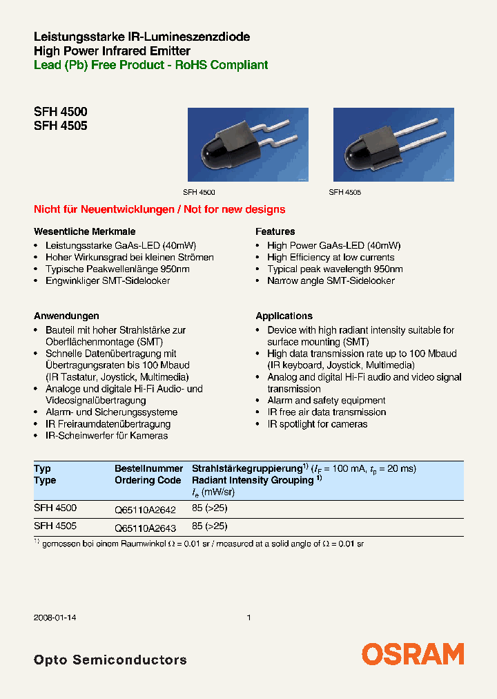 SFH4500_4186410.PDF Datasheet