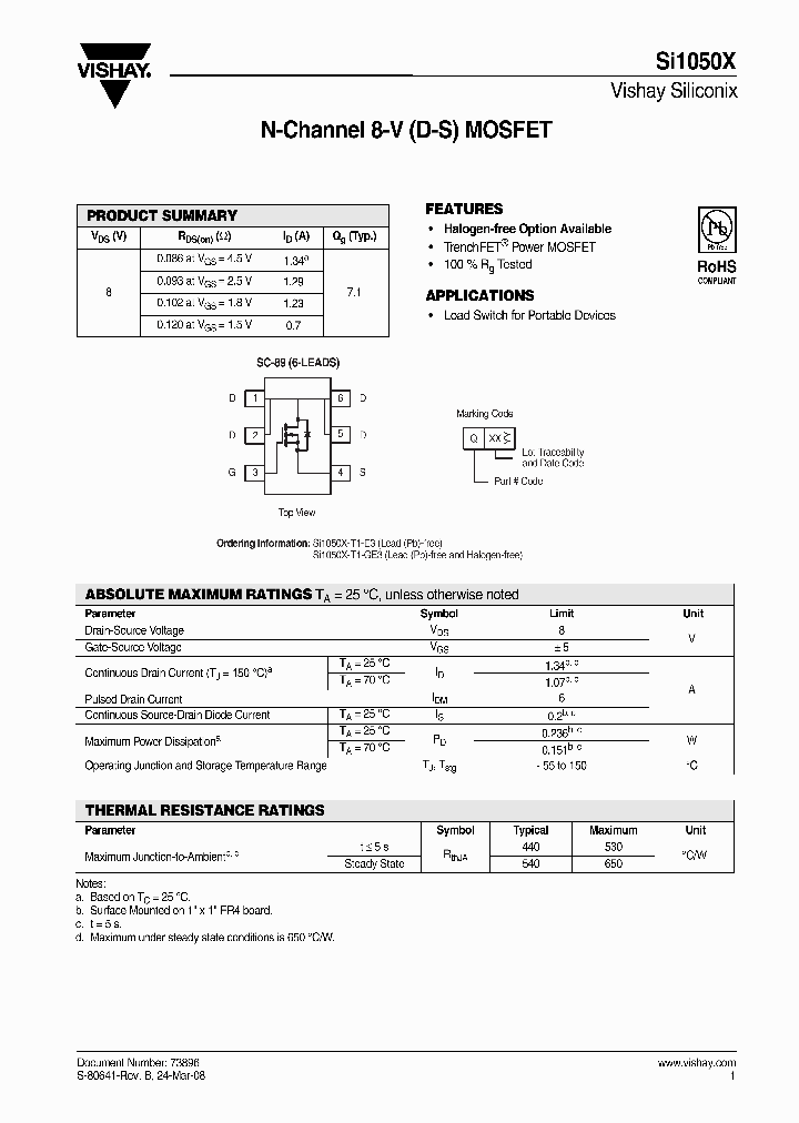 SI1050X-T1-E3_4369389.PDF Datasheet