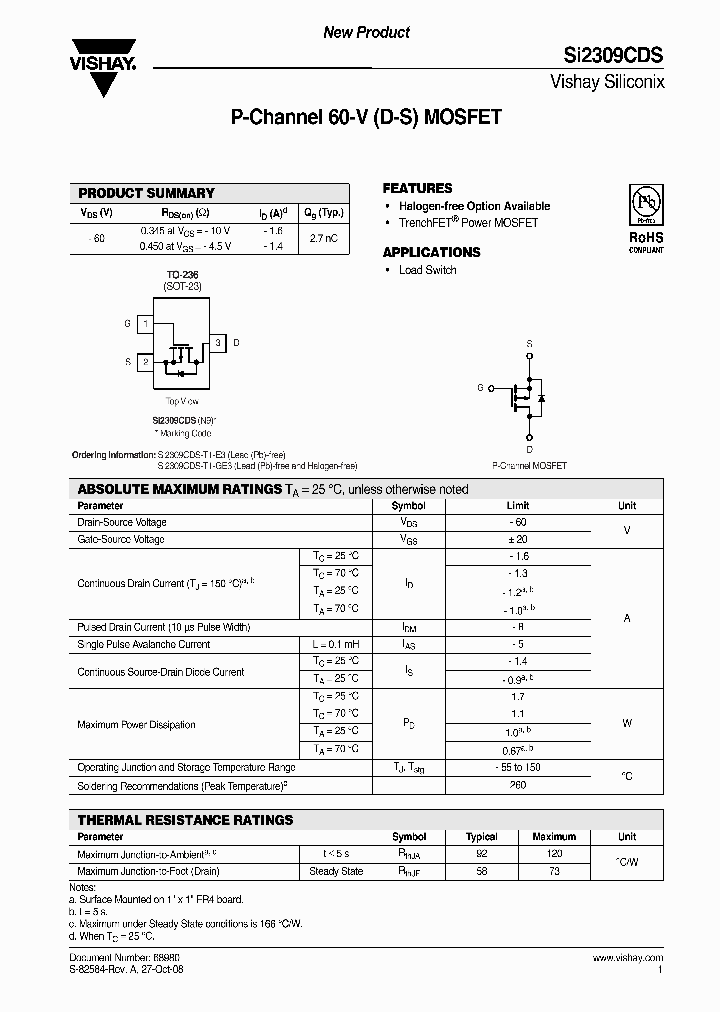 SI2309CDS_4890938.PDF Datasheet