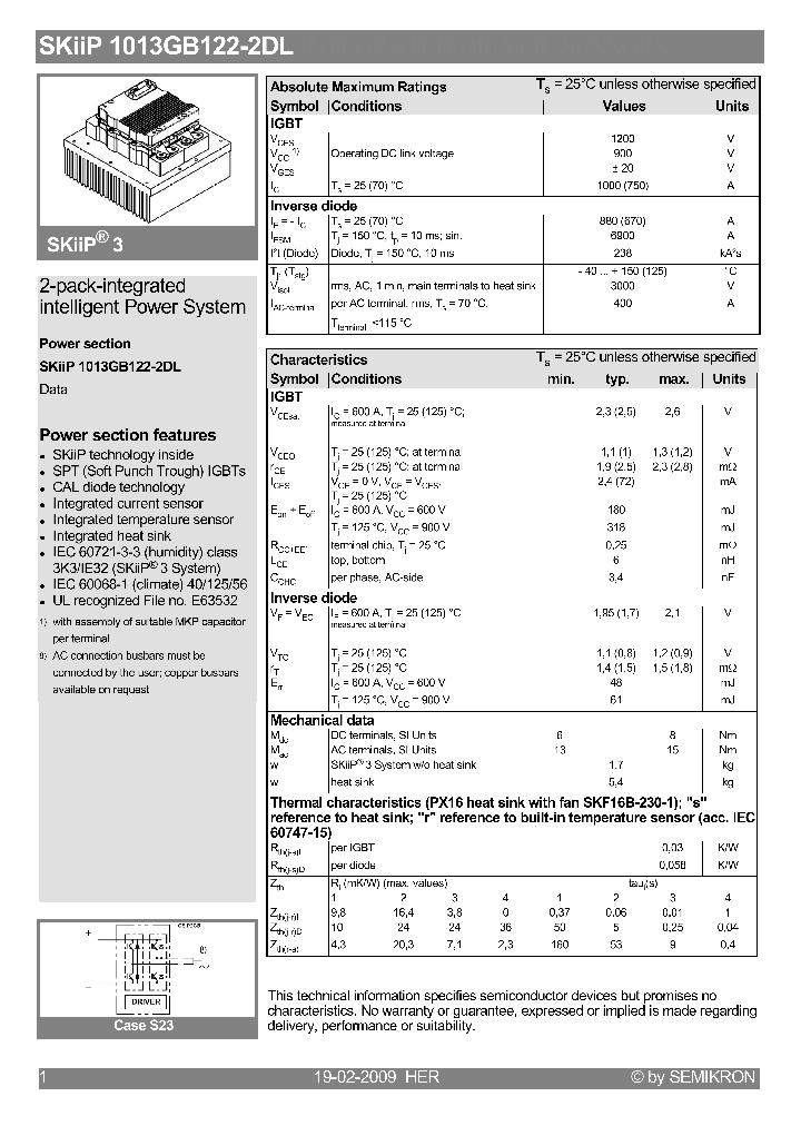 SKIIP1013GB122-2DL09_4555255.PDF Datasheet