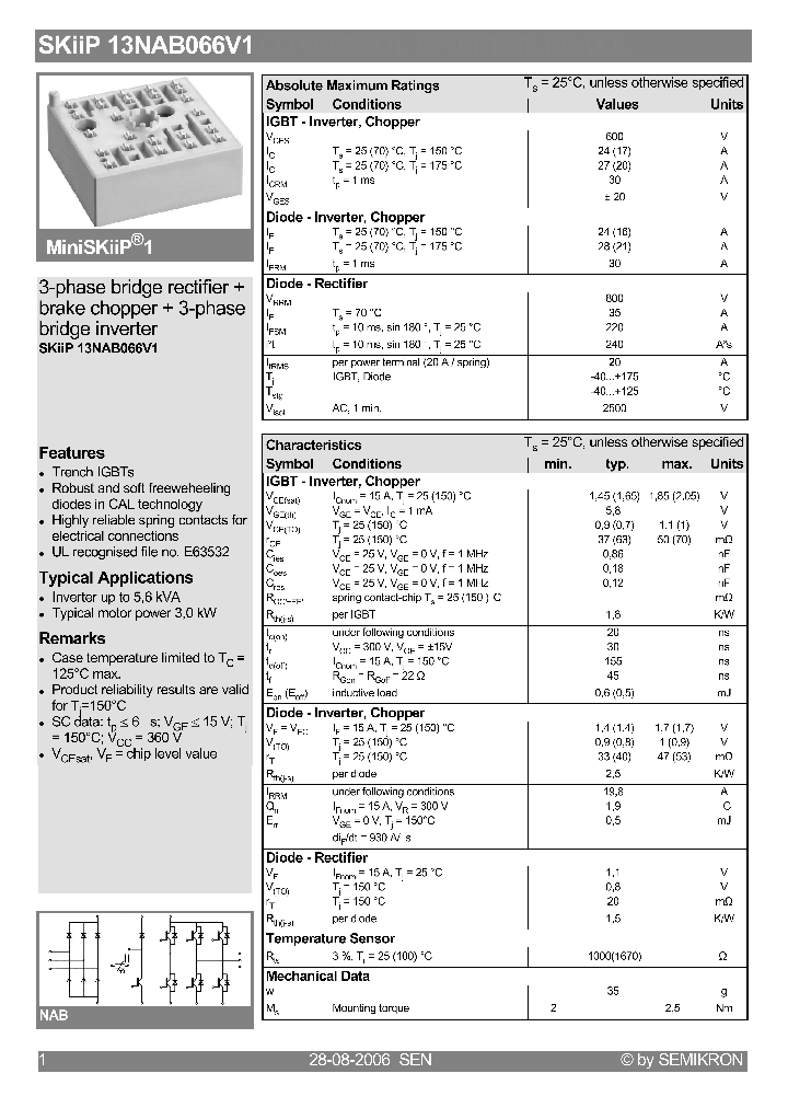 SKIIP13NAB066V106_4777590.PDF Datasheet