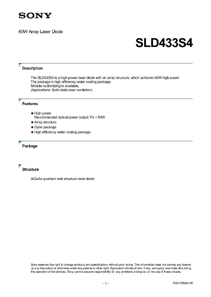 SLD433S4_4466411.PDF Datasheet