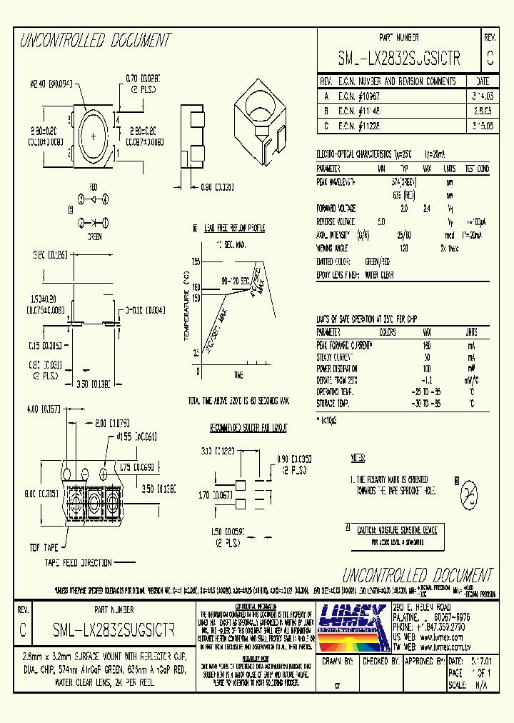 SML-LX2832SUGSICTR_4390090.PDF Datasheet