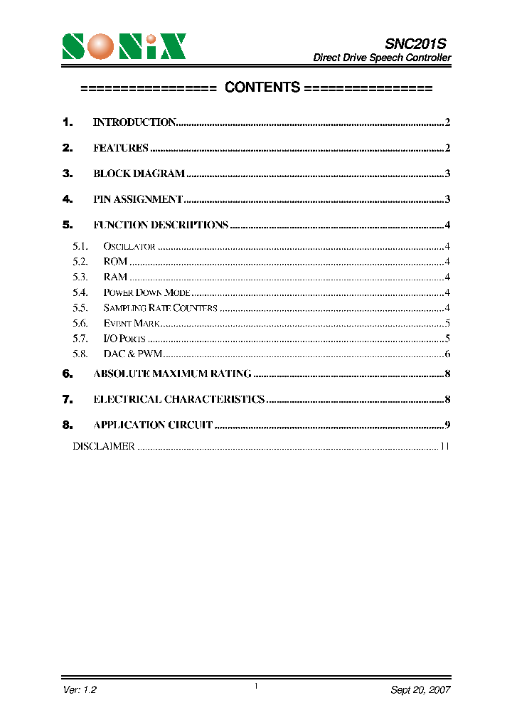 SNC201S_4634501.PDF Datasheet