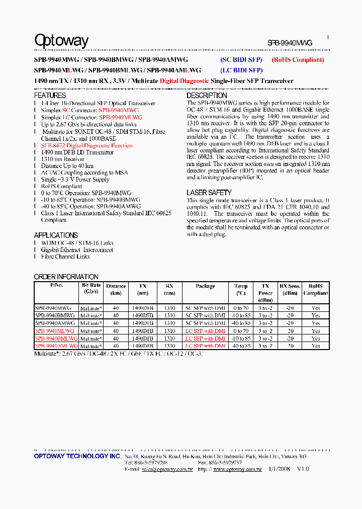 SPB-9940AMLWG_4772583.PDF Datasheet