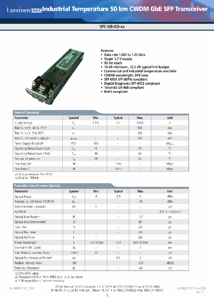 SPC-GB-XD-45CDA_4430052.PDF Datasheet