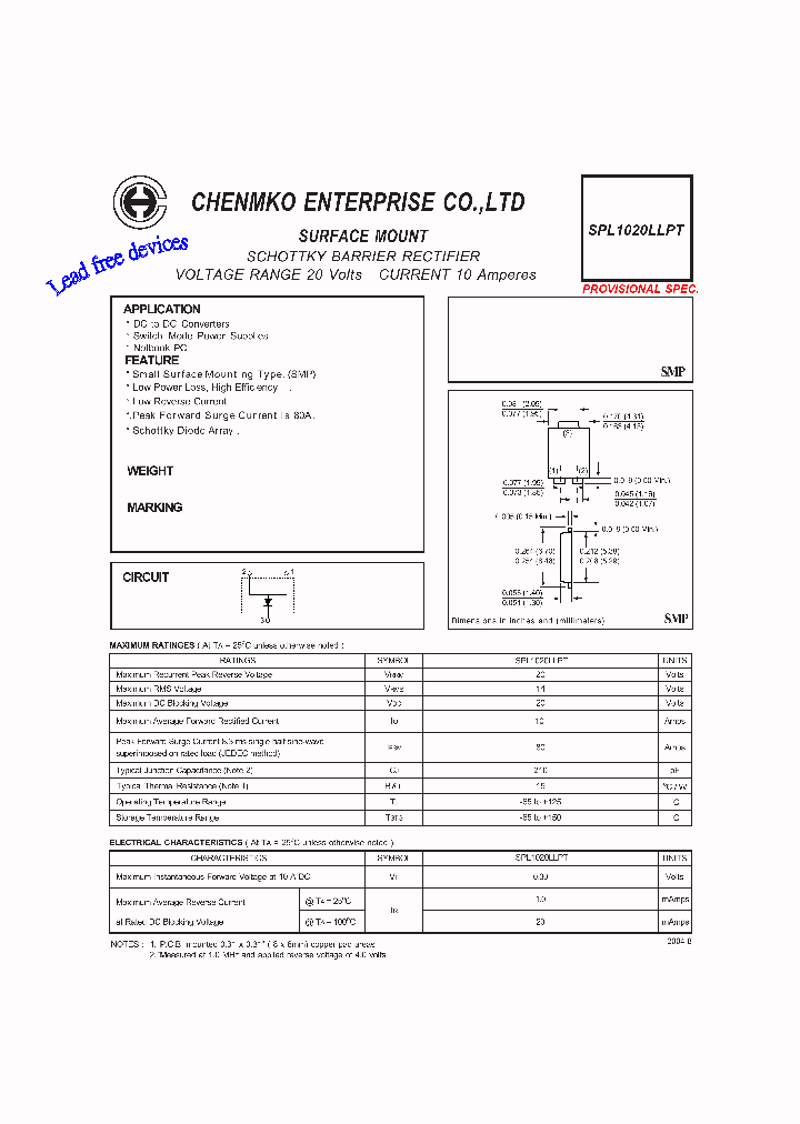 SPL1020LLPT_4658756.PDF Datasheet