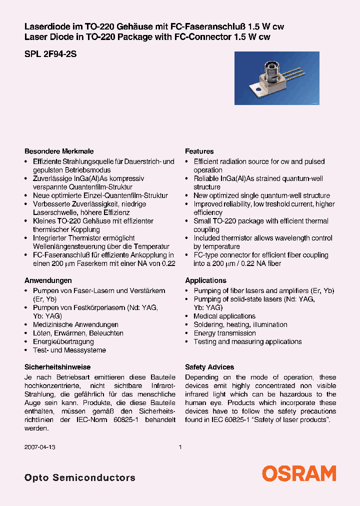 SPL2F94-2S_4358966.PDF Datasheet