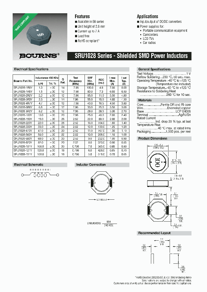 SRU1028-100Y_4180188.PDF Datasheet