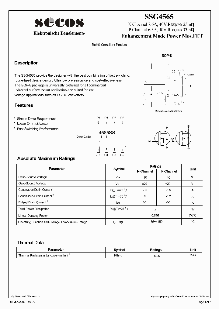 SSG4565_4589295.PDF Datasheet