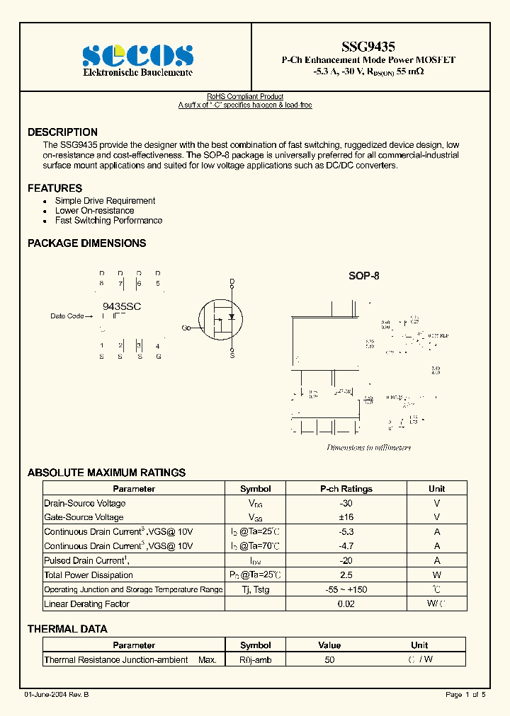 SSG9435_4463125.PDF Datasheet