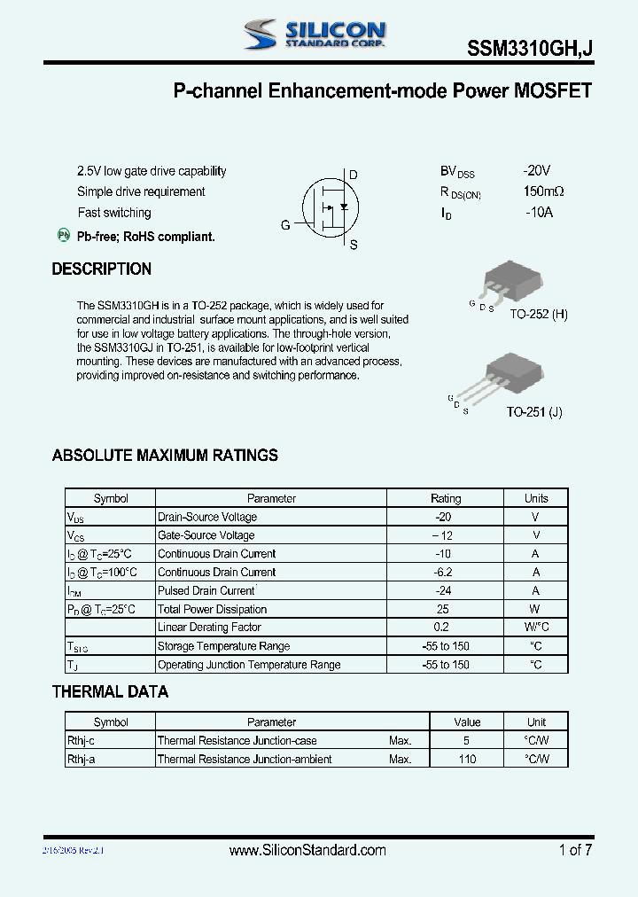 SSM3310GH_4603815.PDF Datasheet