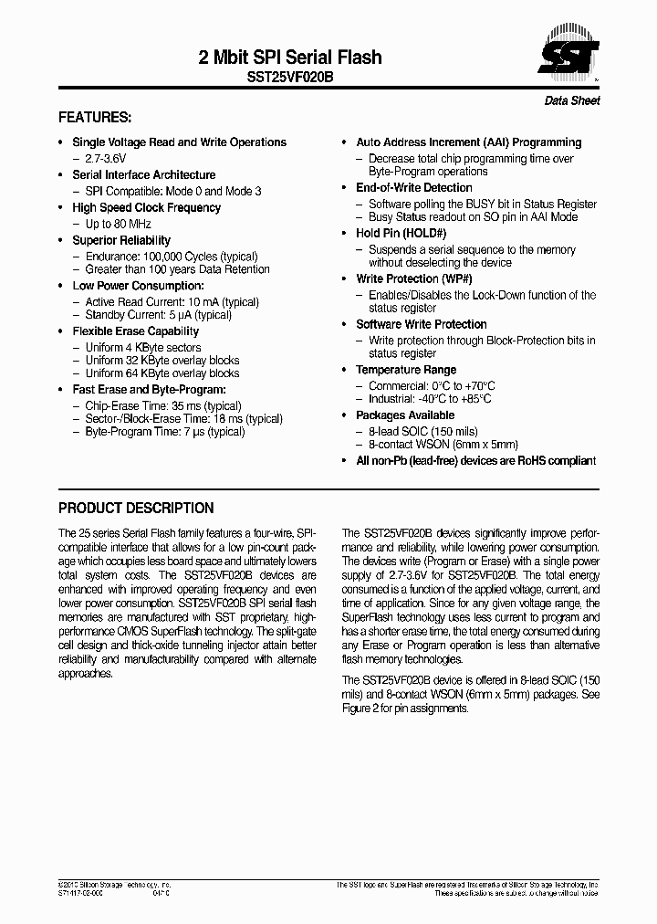 SST25VF020B-80-4I-SAE_4918726.PDF Datasheet