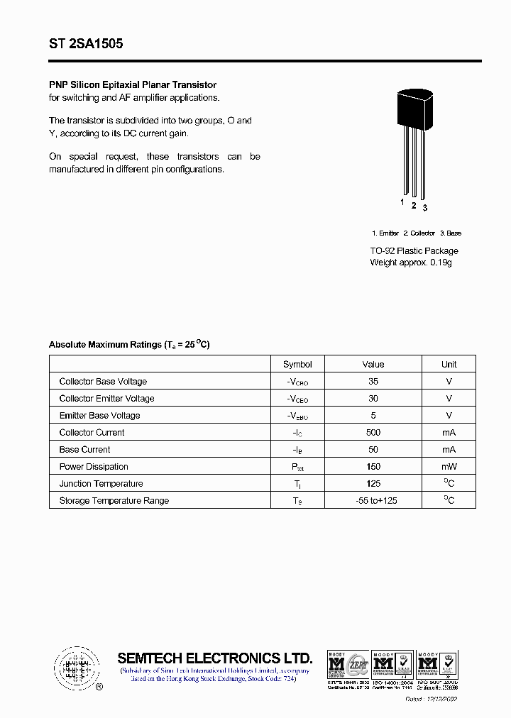 ST2SA1505_4550540.PDF Datasheet