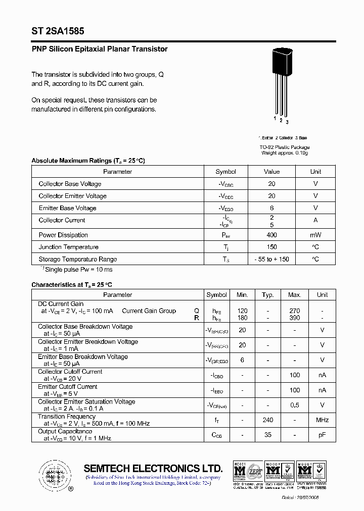 ST2SA1585_4459429.PDF Datasheet