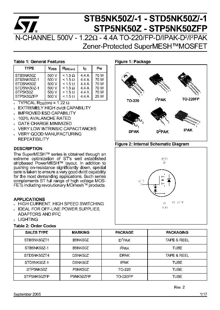 STB5NK50ZT4_4371633.PDF Datasheet