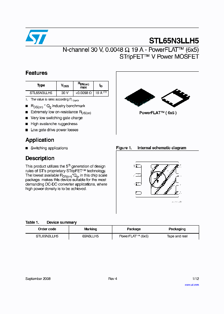 STL65N3LLH5_4263026.PDF Datasheet