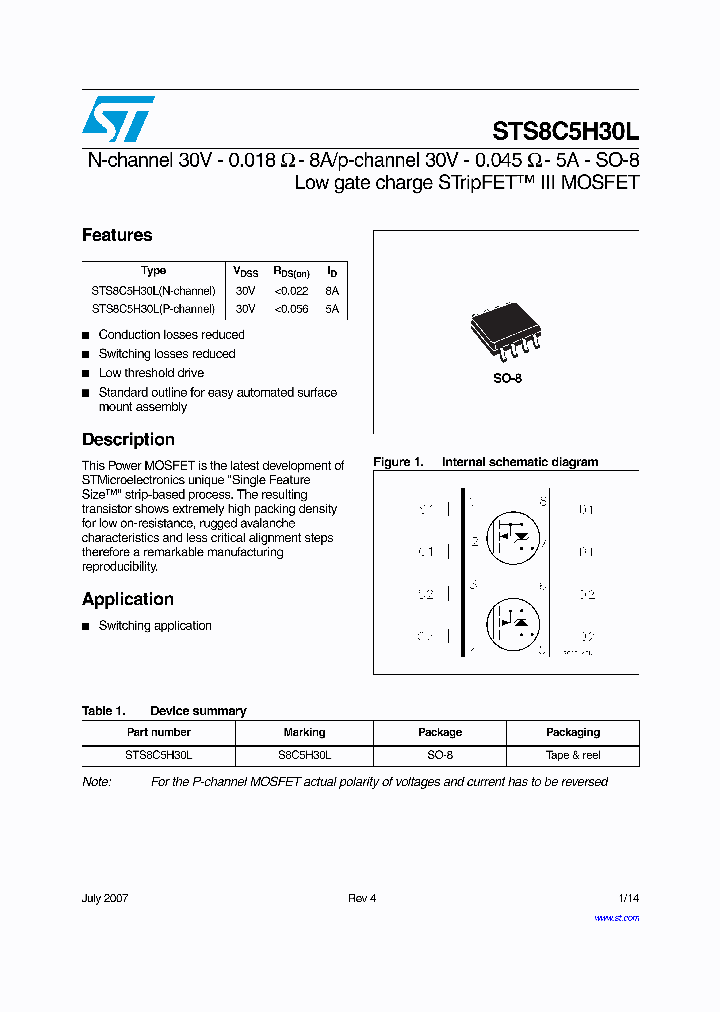 STS8C5H30L0707_4777159.PDF Datasheet