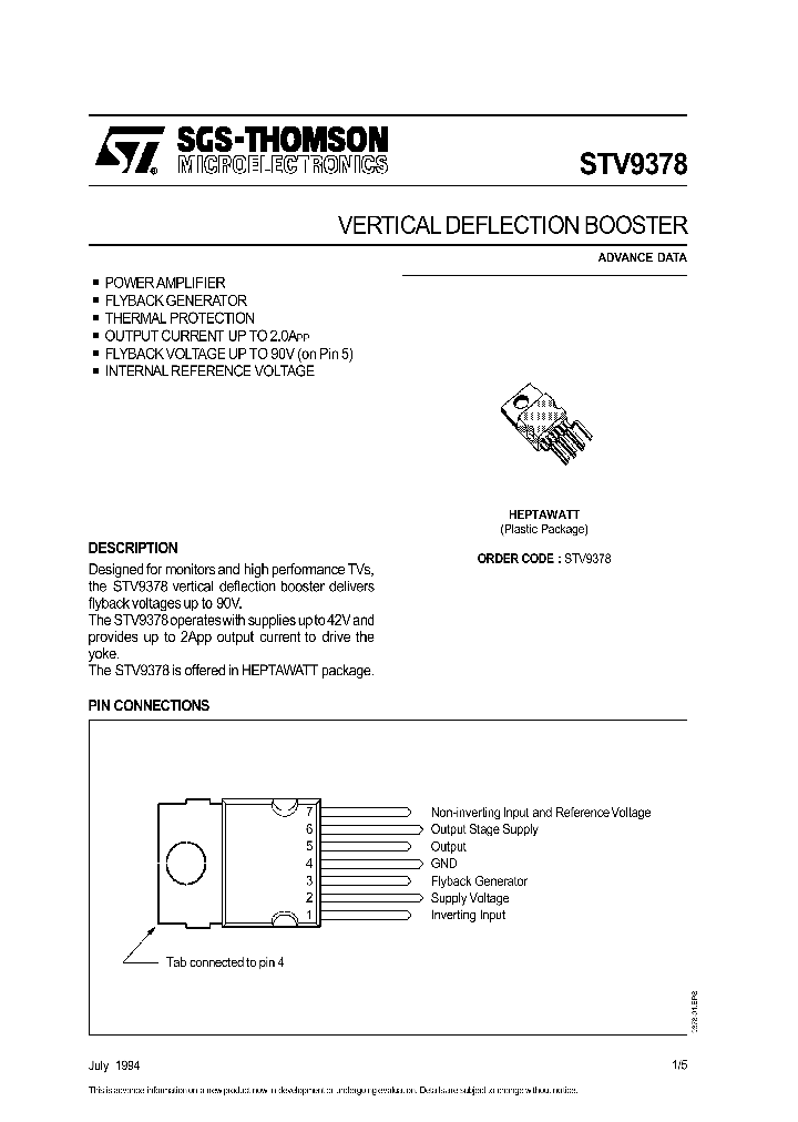 STV9378_4194650.PDF Datasheet