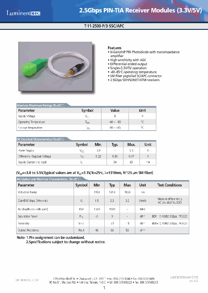 T-11-2500-P-3-SSC-APC_4428901.PDF Datasheet