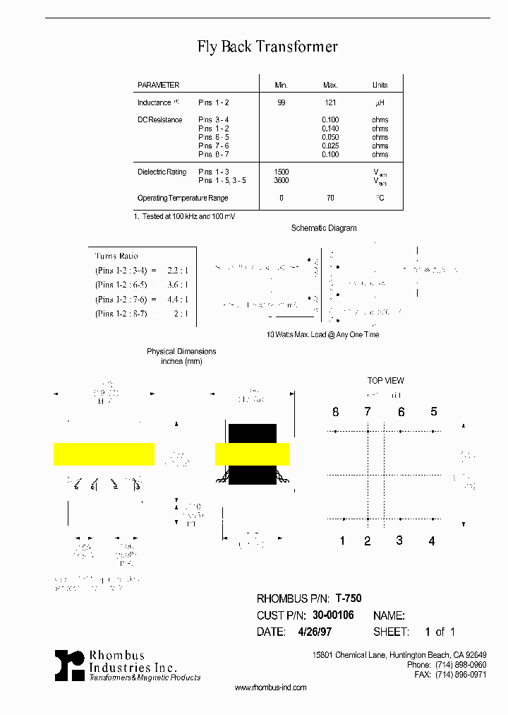 T-750_4398006.PDF Datasheet