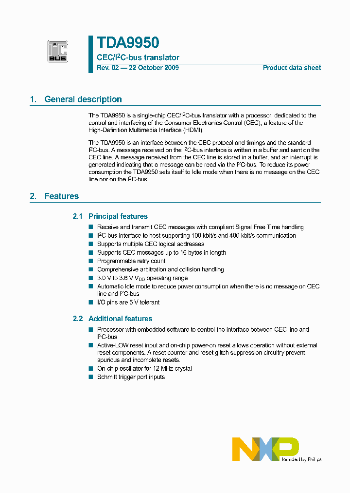 TDA9950_4664754.PDF Datasheet