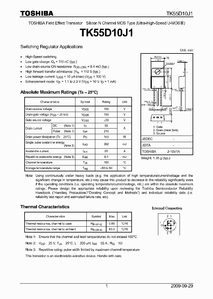 TK55D10J1_4733351.PDF Datasheet