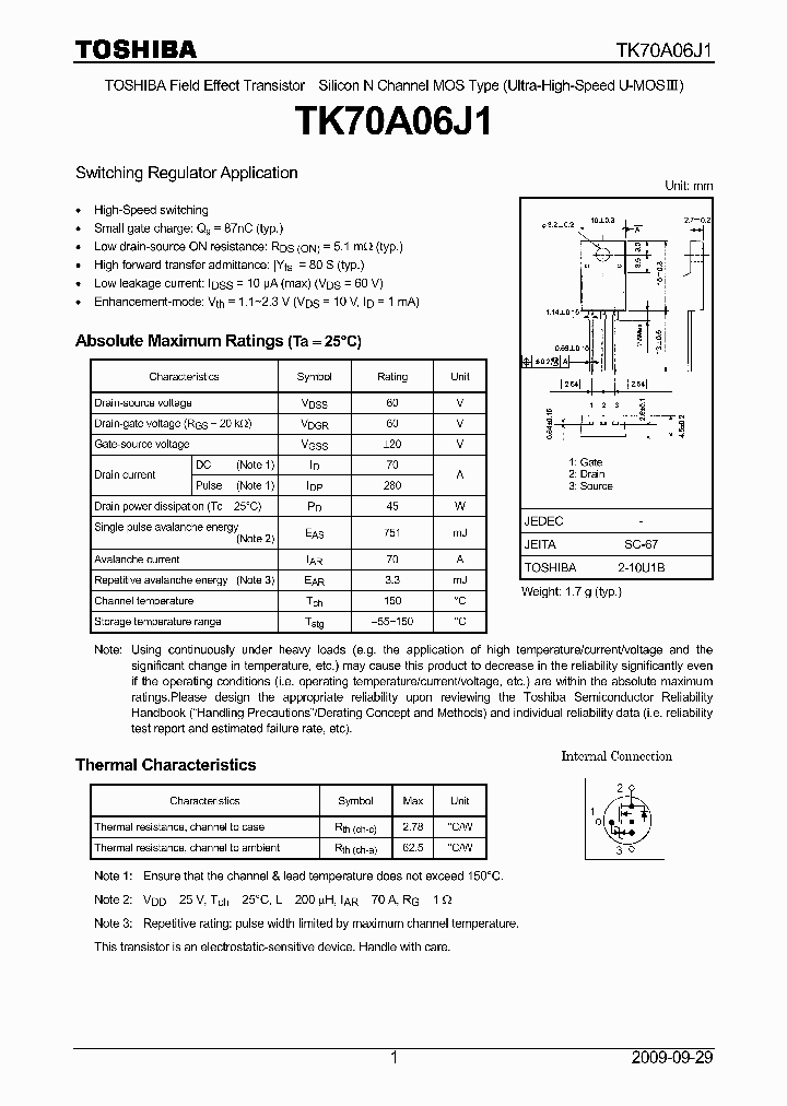 TK70A06J1_4865827.PDF Datasheet