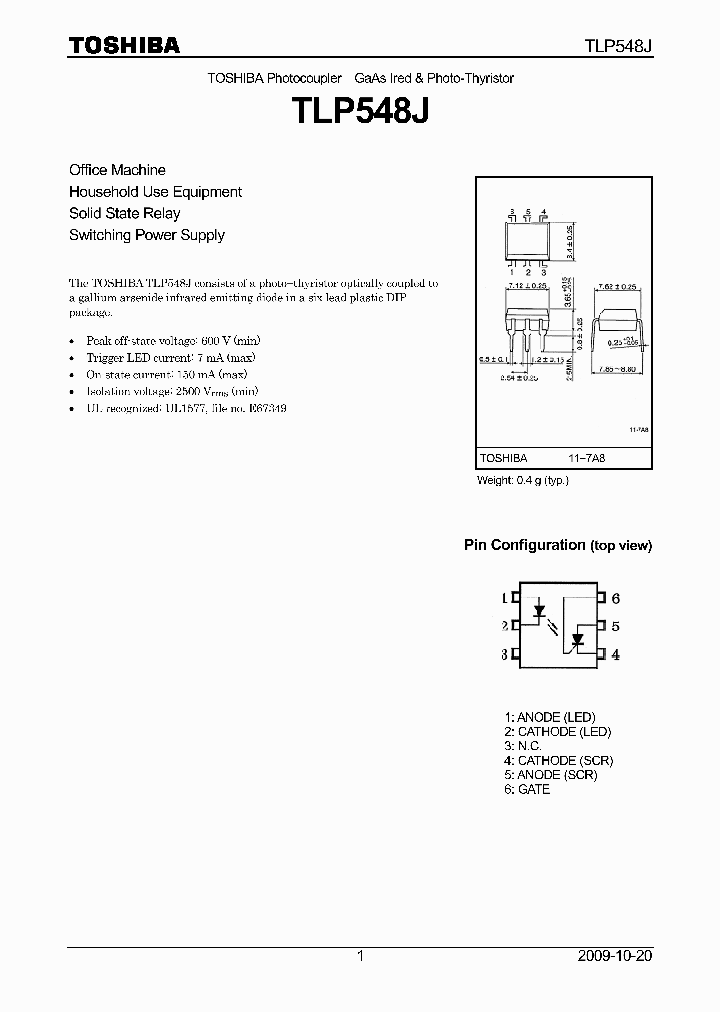 TLP548J_4785662.PDF Datasheet