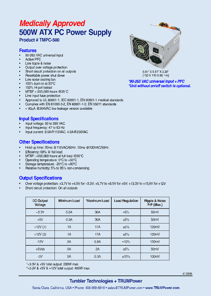 TMPC-500_4521542.PDF Datasheet