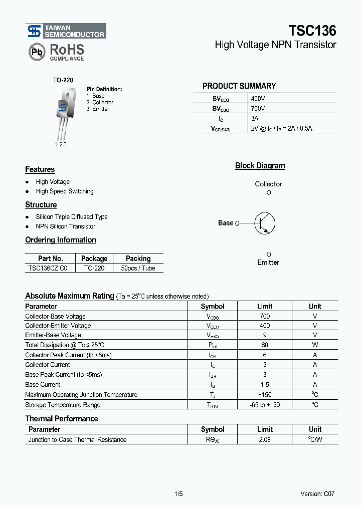 TSC136CZC0_4538981.PDF Datasheet