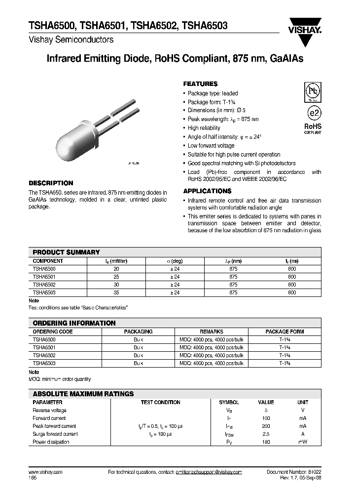 TSHA6500_4299383.PDF Datasheet