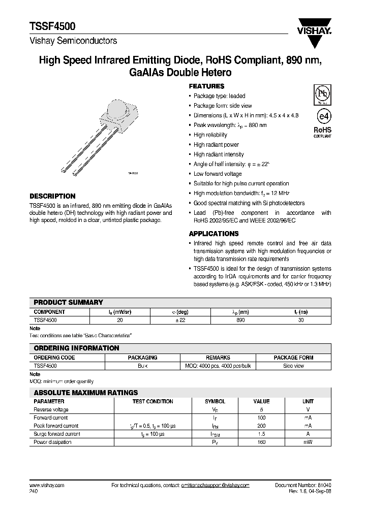 TSSF4500_4259128.PDF Datasheet