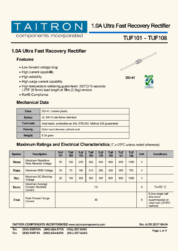 TUF105_4198965.PDF Datasheet
