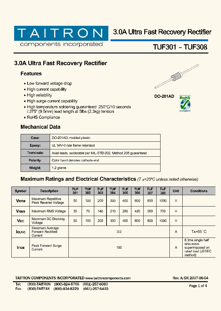 TUF301_4280409.PDF Datasheet