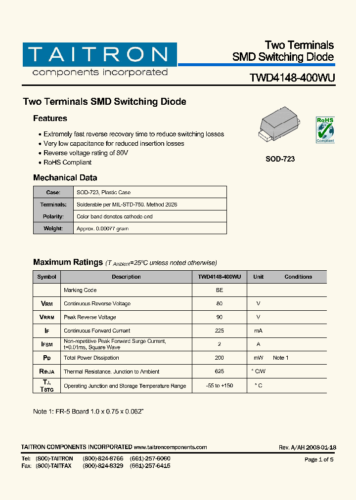 TWD4148-400WU_4190949.PDF Datasheet