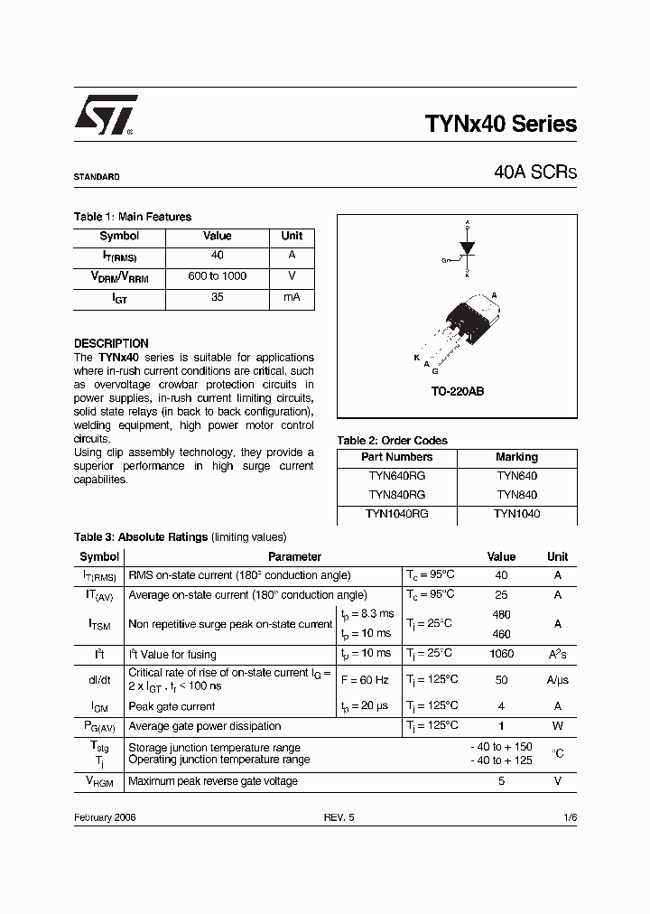 TYNX4006_4290360.PDF Datasheet