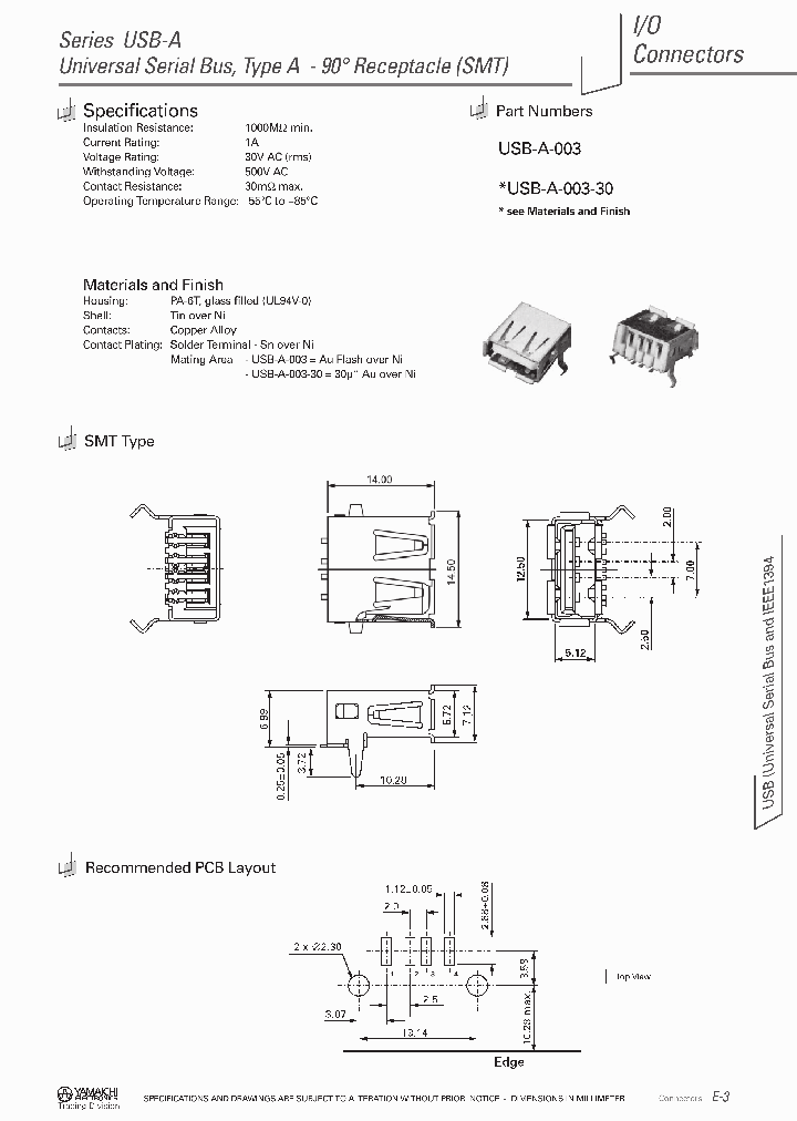 USB-A-003-30_4795808.PDF Datasheet