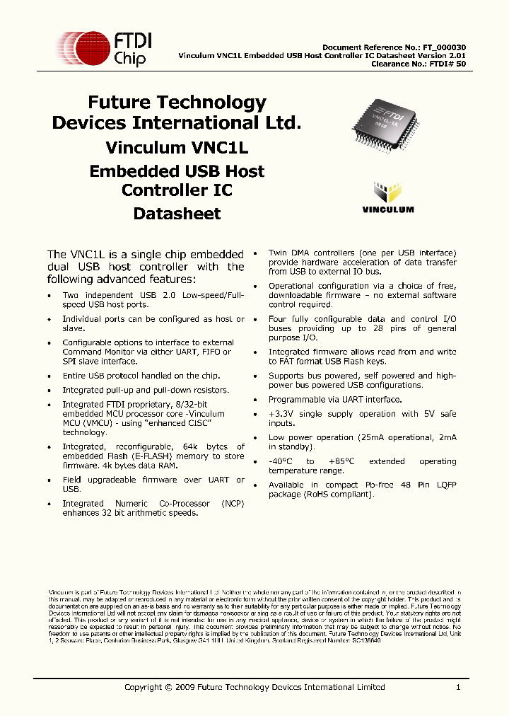 VNC1L_4565221.PDF Datasheet Download --- IC-ON-LINE