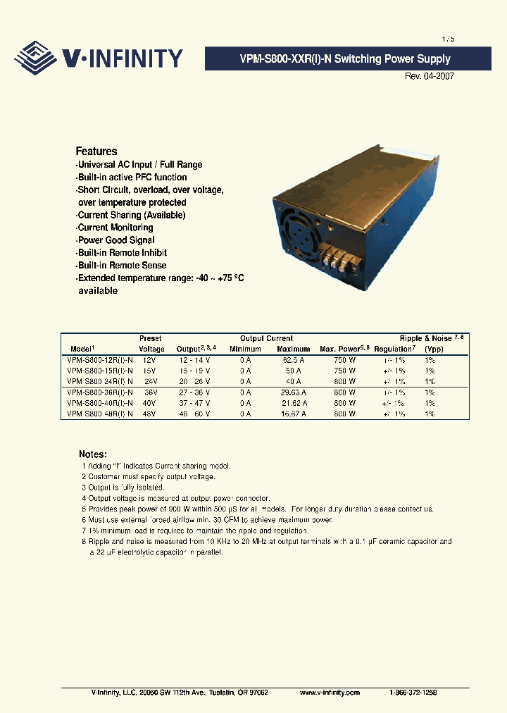 VPM-S800-12R-N_4490783.PDF Datasheet