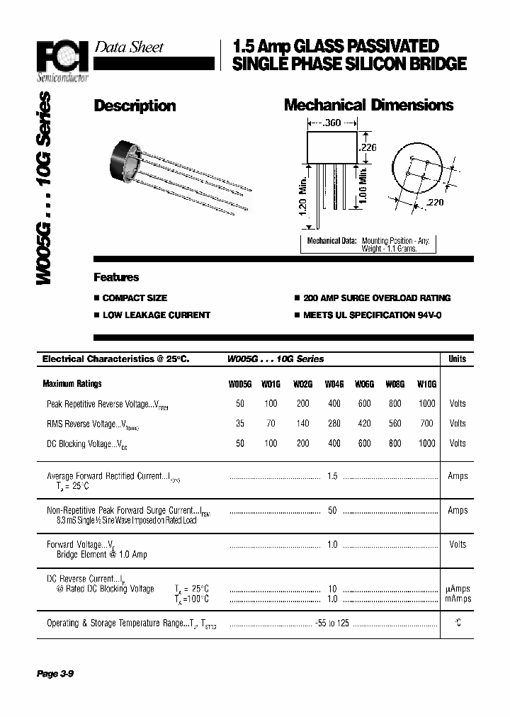 W02G_4432124.PDF Datasheet Download --- IC-ON-LINE
