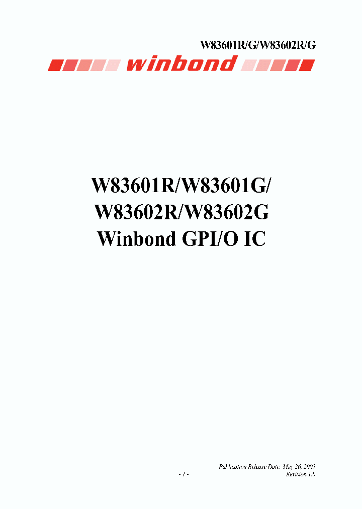 W83601R06_4914902.PDF Datasheet