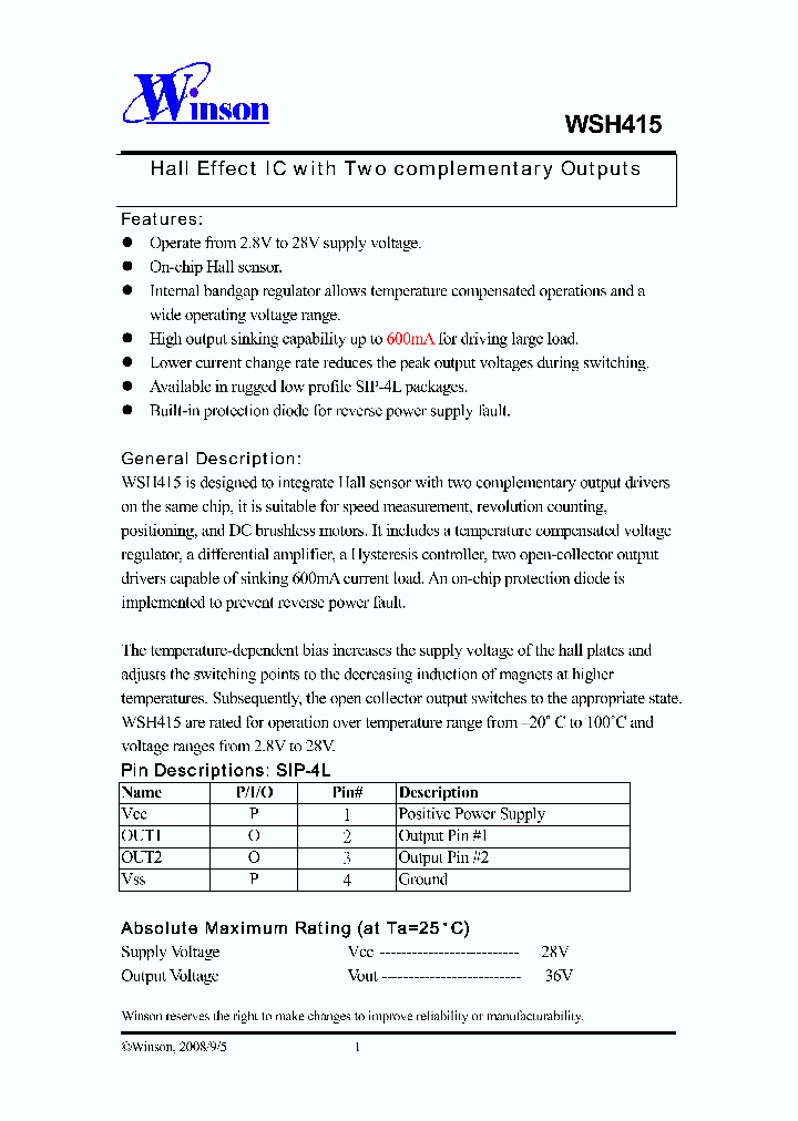 WSH415-XPAN3_4517192.PDF Datasheet