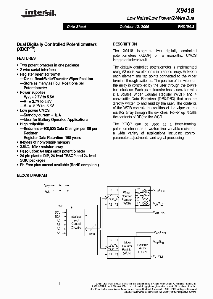 X9418WV24IZ-27_4843016.PDF Datasheet