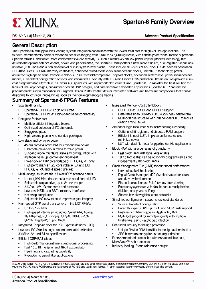 XC6SLX100T-2FGG676C_4564461.PDF Datasheet