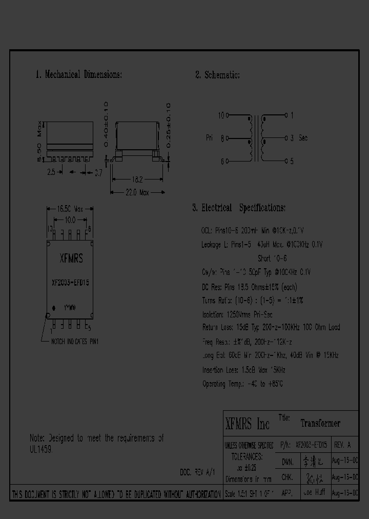 XF2003-EFD15_4595727.PDF Datasheet